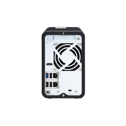 QNAP 2-Bay QTS NAS TS-253D-4G Up to 2 HDD/SSD Hot-Swap