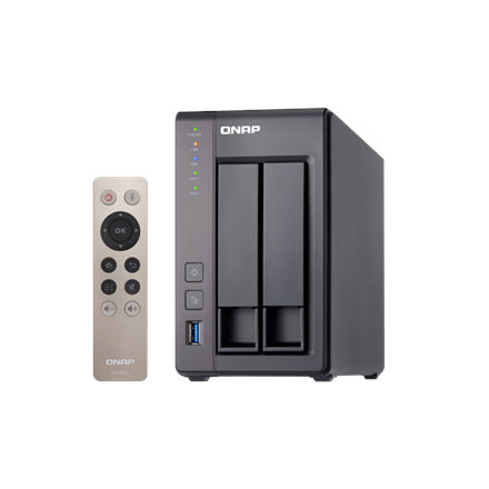 QNAP 2-Bay QTS NAS TS-251+-2G Up to 2 HDD/SSD Hot-Swap