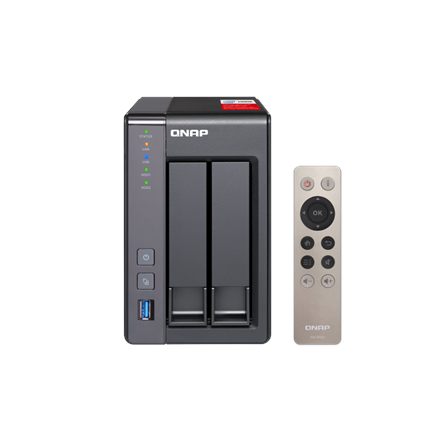 QNAP 2-Bay QTS NAS TS-251+-2G Up to 2 HDD/SSD Hot-Swap