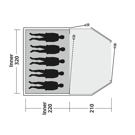 Outwell Tent Earth 5 5 person(s)