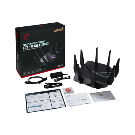 Asus Wi-Fi 6 Tri-Band Gigabit Gaming Router ROG GT-AXE11000 Rapture 802.11ax