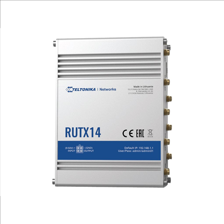 LTE Cat 12 Router | RUTX14 | 802.11ac | 867 Mbit/s | 10/100/1000 Mbps Mbit/s | Ethernet LAN (RJ-45) 