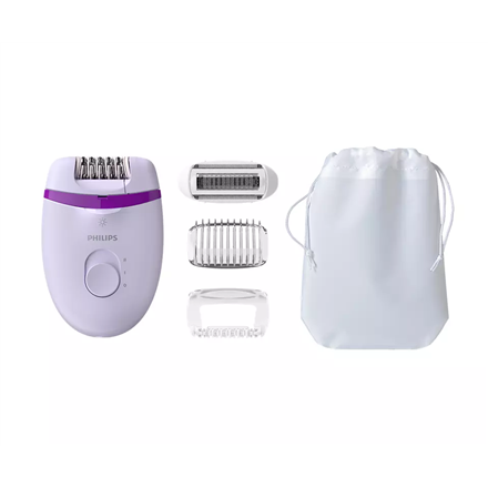 Philips Corded Compact Epilator BRE275/00 Satinelle Essential Purple