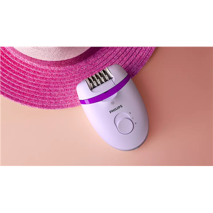 Philips Corded Compact Epilator BRE275/00 Satinelle Essential Purple