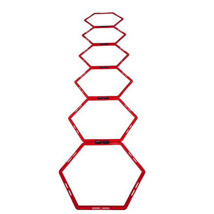 Pure2Improve Hexagon Agility Grid Red