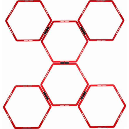 Pure2Improve Hexagon Agility Grid Red