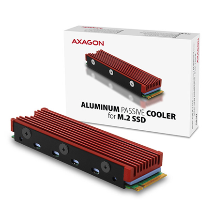 AXAGON | Passive aluminum cooler for all M.2 SSDs