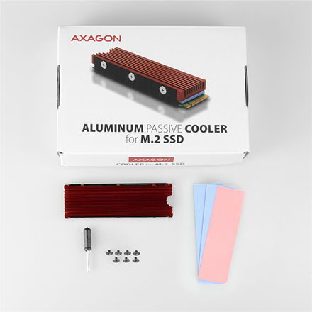 AXAGON | Passive aluminum cooler for all M.2 SSDs