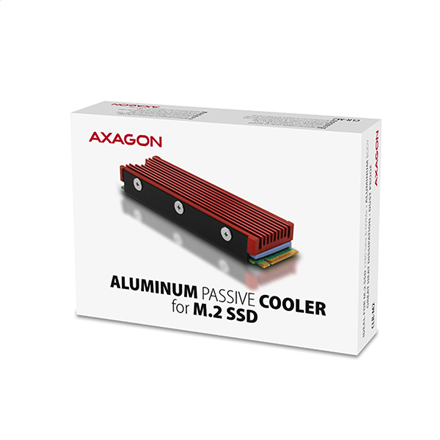 AXAGON | Passive aluminum cooler for all M.2 SSDs