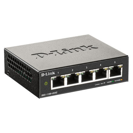 D-Link Smart Managed Switch DGS-1100-05V2/E	 Managed L2