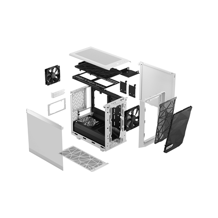 Fractal Design Meshify 2 Nano White TG clear tint