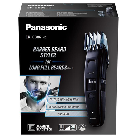 Panasonic Beard trimmer ER-GB86-K503 Operating time (max) 50 min