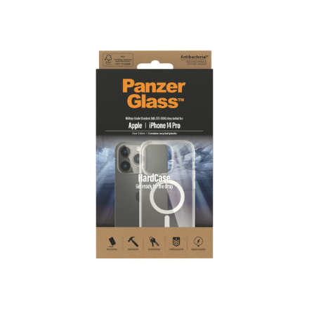 PanzerGlass | HardCase MagSafe Compatible | Back protection | Apple | iPhone 14 Pro | 100% Recycled 