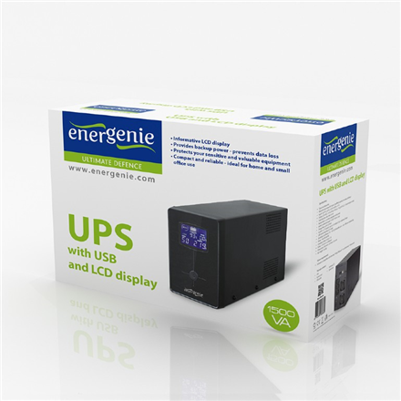 EnerGenie UPS with USB and LCD display EG-UPS-035 2000 VA