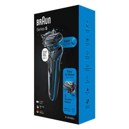 Braun Shaver 51-B1000s	 Operating time (max) 50 min