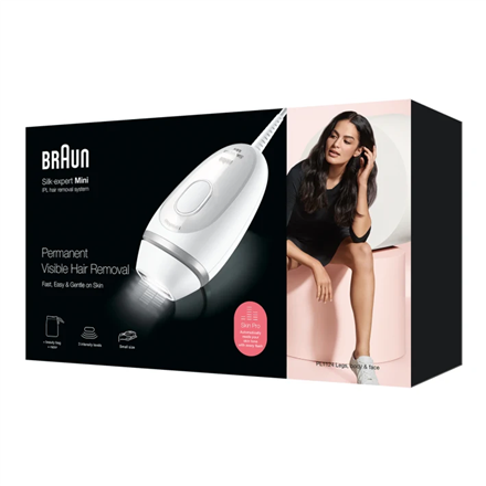 Braun Epilator PL1124 Silk-expert Mini IPL Bulb lifetime (flashes) 300.000 Number of power levels 3 