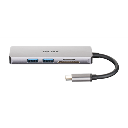 D-Link 5-in-1 USB-C™ Hub with HDMI and SD/microSD Card Reader DUB-M530	 0.11 m