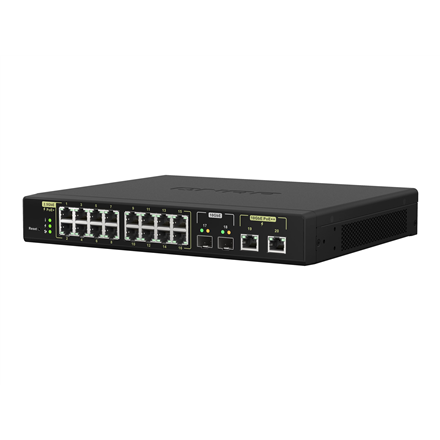 QNAP 16 ports 2.5GbE RJ45 with PoE 802.3at (30W)