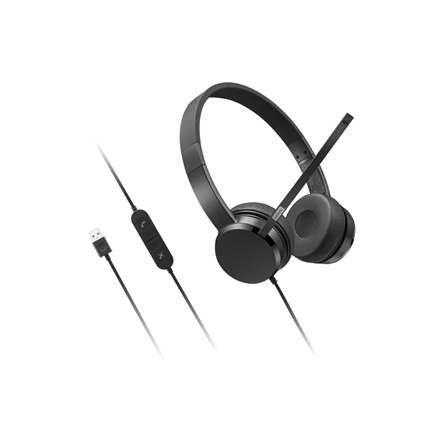 Lenovo USB-A Stereo Headset with Control Box Built-in microphone