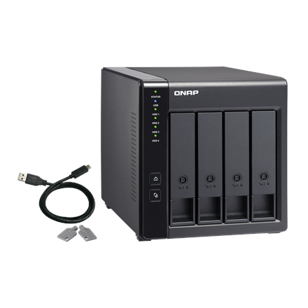 QNAP 4-Bay  TR-004  Up to 4 HDD/SSD Hot-Swap
