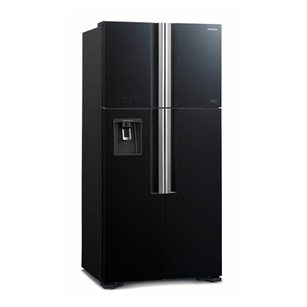 Hitachi | R-W661PRU1 (GBK) | Refrigerator | Energy efficiency class F | Free standing | Side by side