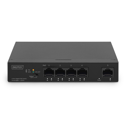 Digitus 4 Port Gigabit PoE Switch DN-95330-1 10/100/1000 Mbps (RJ-45)