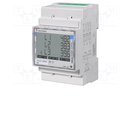 Carlo Gavazzi EM330 Power meter 3f 400V 5A LCD RS485 Modbus port MID certificate