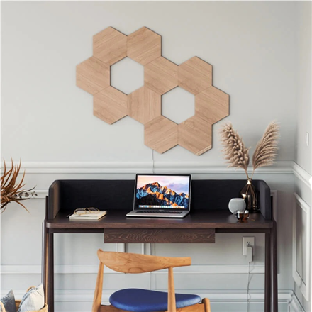 Nanoleaf Elements Wood Look Hexagons Starter Kit (7 panels)