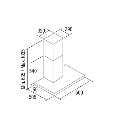 CATA Hood SYGMA 6000 X Wall mounted