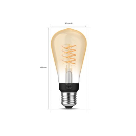 Philips Hue W 7.2W Filament ST64 E27 Philips Hue