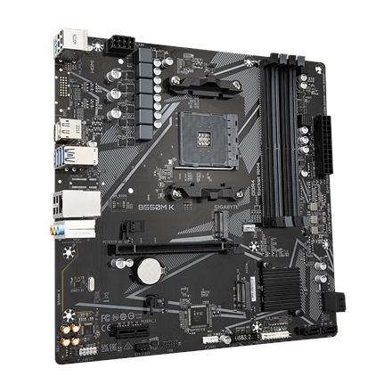 Gigabyte B550M K 1.0 M/B Processor family AMD