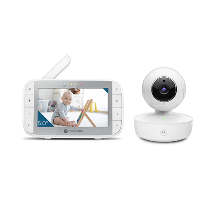 Motorola Portable Video Baby Monitor with Flexible Crib Mount  VM55 5.0" White