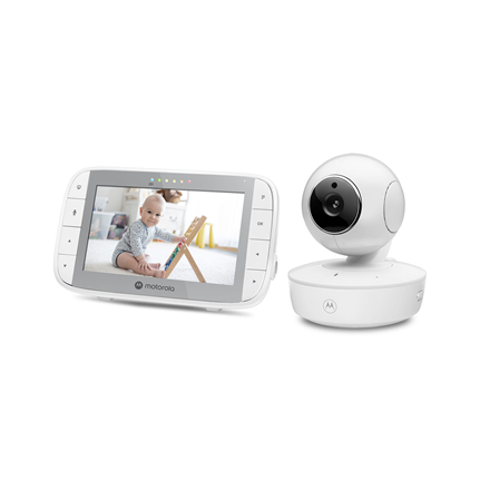 Motorola Portable Video Baby Monitor with Flexible Crib Mount  VM55 5.0" White