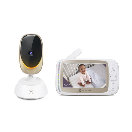 Motorola Wi-Fi Video Baby Monitor with Mood Light VM85 CONNECT 5.0"  White/Gold