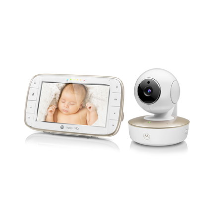 Motorola VM855 CONNECT 5.0” Portable Wi-Fi Video Baby Monitorwith Flexible Crib Mount