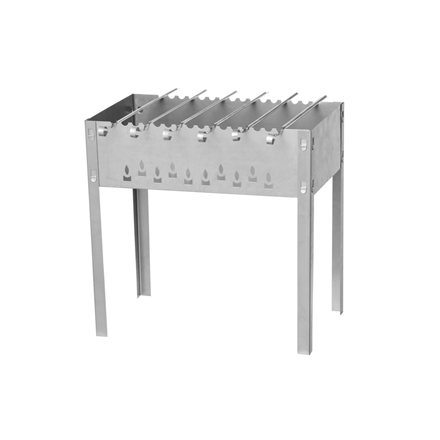 MUSTANG Charcoal grill with 6 skewers 263591 Grill Steel