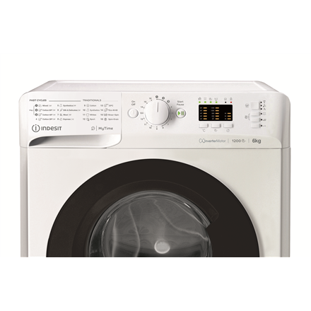 INDESIT Washing machine MTWSA 61294 WK EE Energy efficiency class C