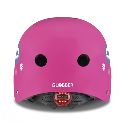Globber Helmet Elite Lights Flowers  507-310 Pink
