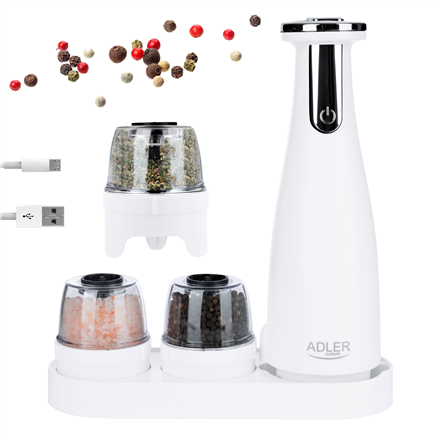 Adler Electric Salt and pepper grinder AD 4449w 7 W