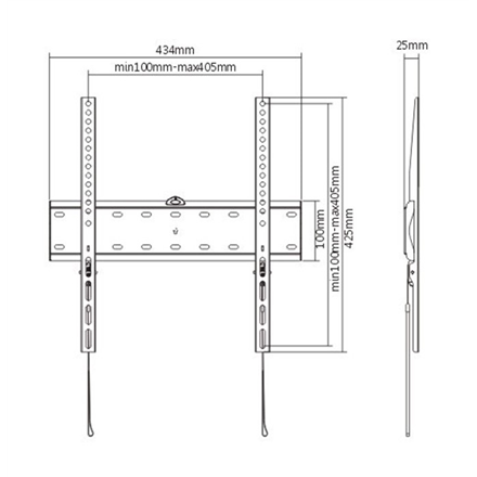 Gembird TV wall mount (fixed) 	WM-55F-02 32-55 "