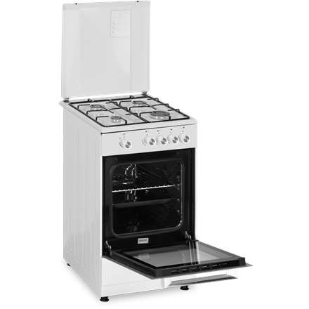 Simfer | Cooker | 4401SGRBB.1 | Hob type Gas | Oven type Gas | White | Width 50 cm | Depth 55 cm | 4