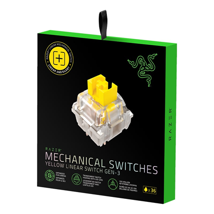 Razer Yellow Linear Mechanical Gaming Keyboard Switches pack N/A N/A Gen-3; Optimized for Gaming; Fe