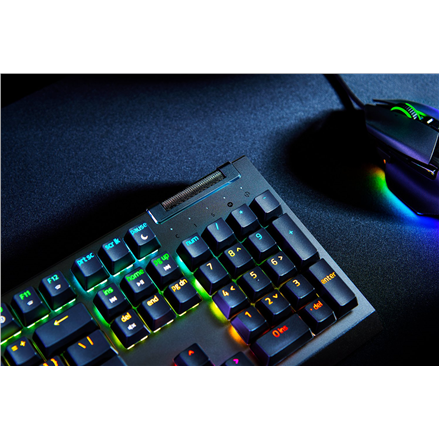 Razer | BlackWidow V4 X | RGB | Gaming keyboard | Wired | RU | Black | Yellow Switch