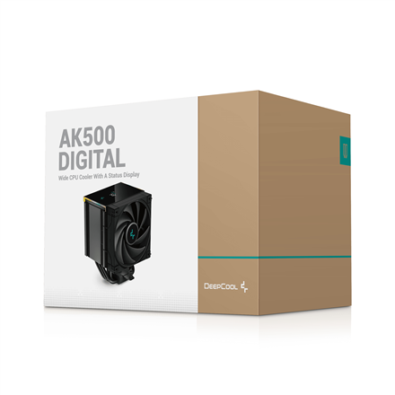 Deepcool Digital Processor Air Cooler AK500 Black Intel