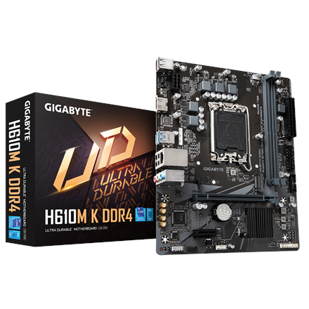 Gigabyte H610M K DDR4 1.0 M/B Processor family Intel