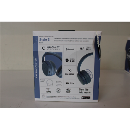 SALE OUT. Energy Sistem Headphones Bluetooth Style 3 Denim (Bluetooth