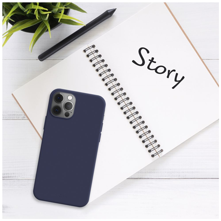 Fixed Story Back cover Apple iPhone 14 Pro Rubberized Blue