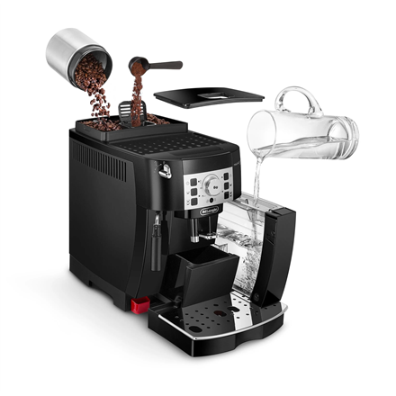 Delonghi | Coffee Maker | ECAM22.115.B Magnifica S | Pump pressure 15 bar | Built-in milk frother | 