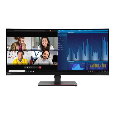 Lenovo ThinkVision P34w-20 34.14 " IPS 21:9 4 ms 300 cd/m² Black 60 Hz HDMI ports quantity 2