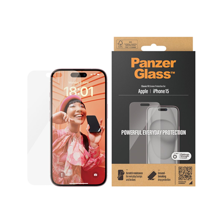 PanzerGlass Screen Protector iPhone 2023 6.1 | Classic Fit PanzerGlass